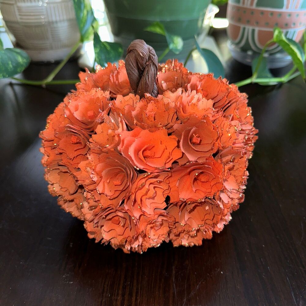 Autumn Pumpkin Decorative Rustic Fall Floral Design Y2K Cottagecore Casual